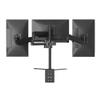 Friggqwe Monitor Stand Triple Monitor Desk Mount - Fully Adjustable Gas Spring Monitor Arm Desk Mount with Clamp Base - Fits 17 to 32 Inch LCD Monitors, VESA 75x75, 100x100 Desk Accessories view 1