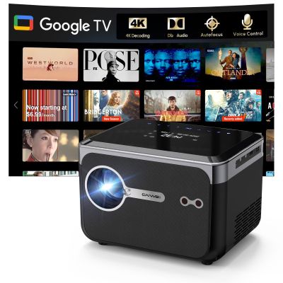 [Smart OS]4K Projector with Wifi6 Bluetooth5.4, Smart Projector DB Audio,Voice Control NFC Auto focus 1200 ANSI Lumen,Portable Proyector Outdoor Movie Gaming Camping HDMI ARC