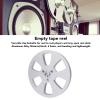 1/4 5in Empty Tape Reel, Sound Recording 6 Hole Aluminum Alloy for Revox Opening Machine Parts, Ideal Replacement (Silver) view 2