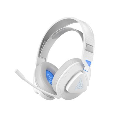 JUNJIEUNVO THS318Gaming Headset with Microphone, Over-Ear Design, Black and Red, Adjustable Headband,Type-C+2.4G+3.5mm+Bluetooth 4 Input Modes (White Does not emit Light)