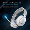 JUNJIEUNVO THS318Gaming Headset with Microphone, Over-Ear Design, Black and Red, Adjustable Headband,Type-C+2.4G+3.5mm+Bluetooth 4 Input Modes (White Does not emit Light) view 4