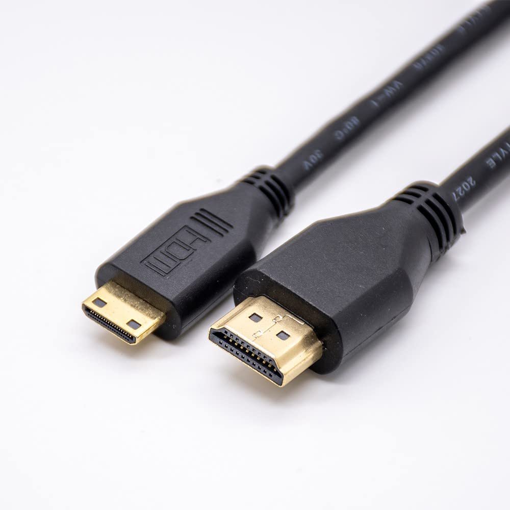 Elecbee Male HDMI to Mini HDMI Plug Straight Adapter Cable 1M