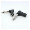 3.5mm Female Jack to 6.35mm Male Jack Right Angled L Type Cable Converter Connector Plug Headphone Sound Adapter(4pcs) view 3