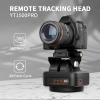 Auto Motorized Rotating Panoramic Head with Remote Control, Pan Tilt Video Tripod Head Stabilizer, 360 Degree Motorized Tripod Head with Mobile Phone Clip, for Cameras, Smartphone view 2