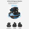Auto Motorized Rotating Panoramic Head with Remote Control, Pan Tilt Video Tripod Head Stabilizer, 360 Degree Motorized Tripod Head with Mobile Phone Clip, for Cameras, Smartphone view 3