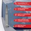 RECON - 50 Cal Bullet Style Truck/SUV Aluminum Antenna 5" - Multiple Colors (Fits OEM Factory Threaded Antennas) (Brushed Aluminum) view 2
