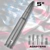 RECON - 50 Cal Bullet Style Truck/SUV Aluminum Antenna 5" - Multiple Colors (Fits OEM Factory Threaded Antennas) (Brushed Aluminum) view 3