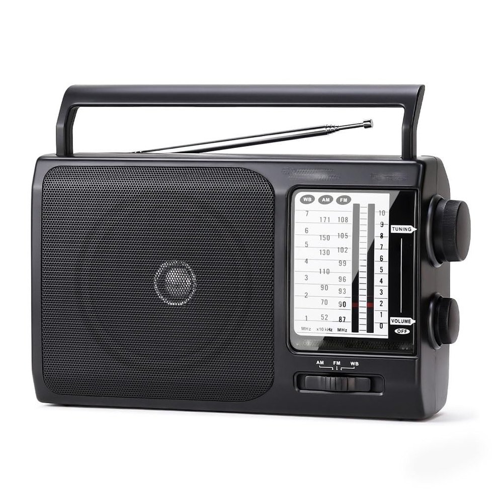 HIONJIN AM FM Portable Retro Radio Receiver Speaker MP3 Stereo Music Player Support USB/TF Card FM Radios Sound Box