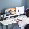 YI53ZX0 Displayport KVM Switch 2 Monitors 3 Computers 8K@60Hz 4K@144Hz,USB3.0 Dual Monitor KVM Switches DP 1.4 with 4 USB Device(with US Plug) view 2