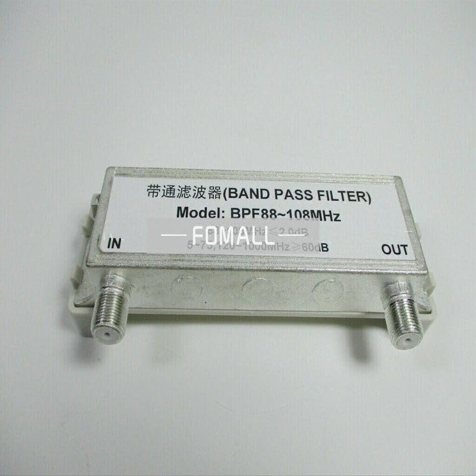 1PCS BPF88-108MHz Port impedance 75 ohms Filter Bandpass FM Broadcast