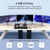 8K HDMI KVM Switch 3 Monitors 2 Computers, Triple Monitors KVM Switch(AU Power Plug) view 3