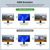 YI53ZX0 8K@60Hz KVM Switch 2 Monitors 4 Computers HDMI,USB 3.0 KVM Switcher Box with Emulator for 4 Computers Share Keyboard(with US Plug) view 3