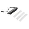 6 in 1 USB C Docking Station, Type C to PD Expansion Dock, Supports 4K Resolution, Fast USB 3.0 Data Transfer, 60W PD Charging, Memory Card Reader, Compatible with view 1