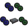 ATG Audio Marine Amplifier Plus (2) Pair 6.5" and (2) Pair 8" Black Marine Coaxials view 1