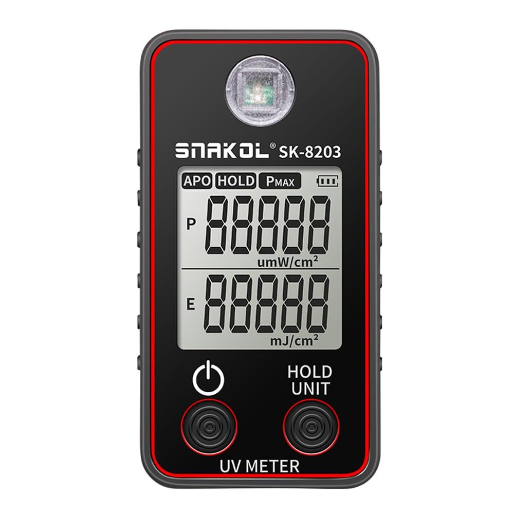 Digital Luxmeter Photometer, Portable Digital Illuminance Meter, High Precise Illuminometer, LCD Display, for Scientific Research, Industrial Manufacturing, Quality Con