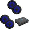 ATG Audio Marine Amplifier Plus (2) Pair of 6.5" Black Marine Coaxials view 1