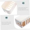 ABS Power Strip Cable Management Box with Wooden Cover Cord Organizer Plastic Wire Storage Container for Household view 3
