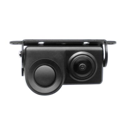 2-in-1 Audible Alarm Parking Assist System Detector Sensor HD Wide AngleReversing Rearview Camera Compatible with Night Vision