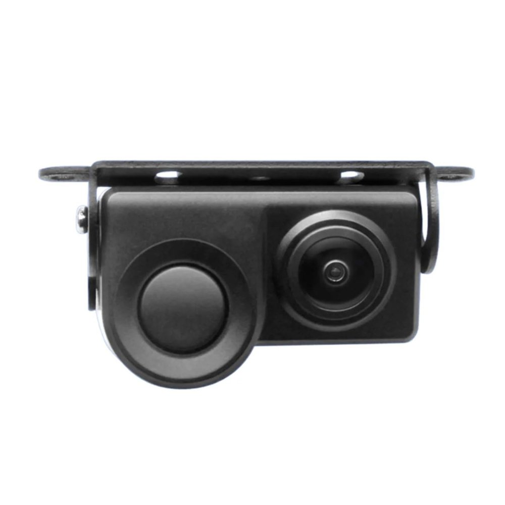 2-in-1 Audible Alarm Parking Assist System Detector Sensor HD Wide AngleReversing Rearview Camera Compatible with Night Vision
