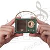 HIONJIN AM/FM Portable Radio High Sensitivity Telescopic Antenna 2-Band Outdoor Receiver Music Player Elderly Radio(Black) view 4