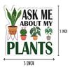 10Pcs - Pot Head Sticker - Gardener Sticker - Cute Plant Lovers Sticker - Fun Quote Sticker - Water Bottle Tumbler Phone Scrapbook Sticker view 2