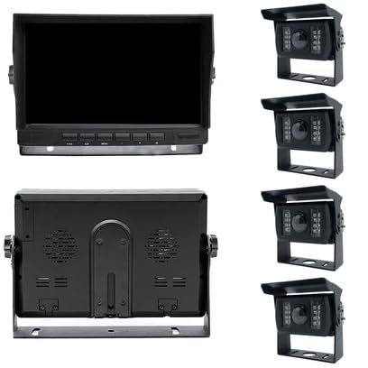 FalconEye Electronics Rogue Wired Multi-Cam 1080P DVR with 10" LCD (4 Cam System: (2) Specialized Cams, (2) Side Cams, (2) 16ft Cables, (1) 9ft Cable, (1) 32ft Cable, (1) 128GB SD Card)