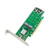 Bloepum PCIe X16 ASM2824 to 4 Port M.2 NVMe SSD Adapter Expansion Card Quad Mkey Nvme to Pci-E Converter view 2