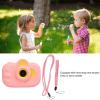 12MP Dual Lens Kids Camera, 1080P Children Digital Video Camera, USB Charging, External Silicone Design for Drop, Smart Filter Stickers, 20 Photo Frames (Pink) view 4