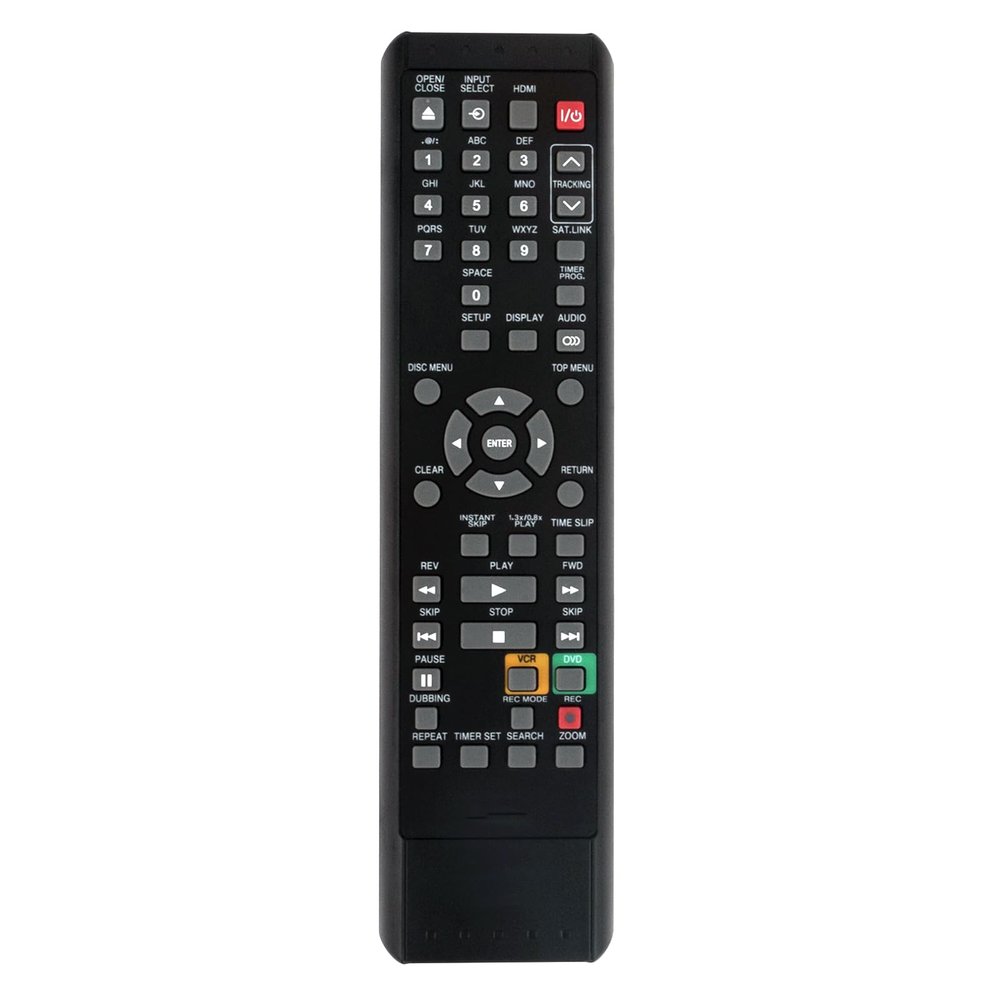 Replace SE-R0295 Remote Control Suits for Toshiba DVD VCR Combo DVR620KU D-VR620 DKVR60KU D-VR610KU DVR610 D-KVR20U D-KVR20KU DKVR20U DKVR20KU DVR620KC DVR610KU D-VR620KU D-VR610 VHS DVD Recorder