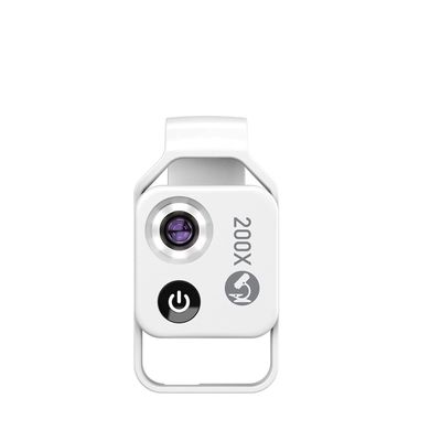 JOEBO Microscope Kit 200X Portable Microscope Lens Microscope Lens Adapters(White with CPL)