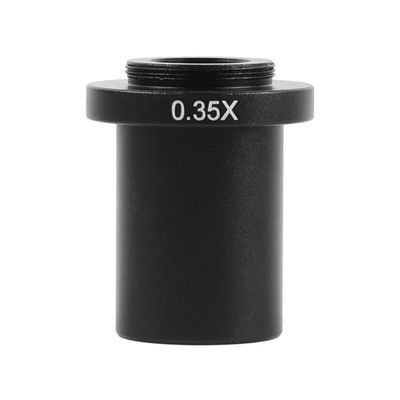 JOEBO Microscope Kit 0.35X 0.5X 1X C-Mount Auxiliary Adapter Eyepiece Lens for 10A Industry Microscope Camera Microscope Lens Adapters(0.35X)