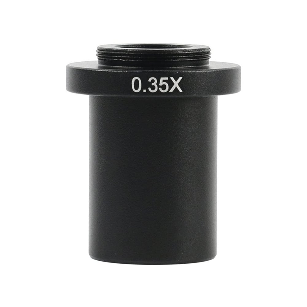 JOEBO Microscope Kit 0.35X 0.5X 1X C-Mount Auxiliary Adapter Eyepiece Lens for 10A Industry Microscope Camera Microscope Lens Adapters(0.35X)