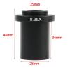 JOEBO Microscope Kit 0.35X 0.5X 1X C-Mount Auxiliary Adapter Eyepiece Lens for 10A Industry Microscope Camera Microscope Lens Adapters(0.35X) view 2