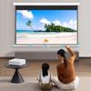 16:9 Manual Projector Screen Movie Screen Anti-Crease Home Theater Office Pull Down Projection Screen Outdoor Portable Projector(72in/167cm) view 2