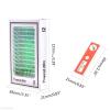 JOEBO Microscope Kit 12 Pcs Prepared Microscope Slides Set Microscope Lens Adapters(Blue) view 2