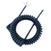ACFFVBW Coiled Extension Cord, 5 Core Spiral Telescopic Wire 26AWG 0.15mm Spring Wire Shielded Wire Stretch 1-15 Meters Spiral Extension(Stretch 5 Meter) view 3