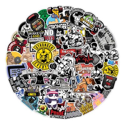 TSHIRTAMAZING 120PCS Gym Stickers, Workout Stickers for Water Bottle, Laptop Luggage Cup Computer Mobile Phone Skateboard Guitar Decor, Fitness Sticker for Teens and Adults