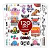 TSHIRTAMAZING 120PCS Gym Stickers, Workout Stickers for Water Bottle, Laptop Luggage Cup Computer Mobile Phone Skateboard Guitar Decor, Fitness Sticker for Teens and Adults view 2