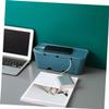 DOITOOL Box with Cover Multifunctional Cord Hider for Home Office and Study Organize Cords Adapters and Splitters Household Wire Storage Container view 4