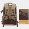 UOHLCX Photography Retro Waterproof Batik Canvas Backpack W Port Fit 15.6inch Laptop Men Camera Bag Carry Case(Gray) view 3