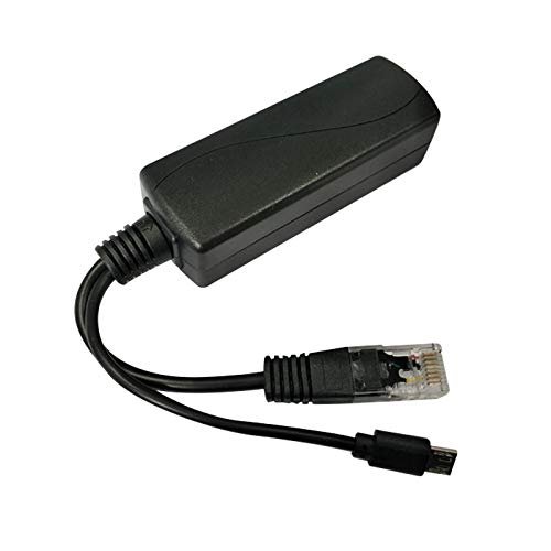 Bloepum Micro-USB POE Splitter 48V to 5V2A/3A Mini USB Power Supply National Standard with Smart Phone Charging