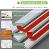 AMUFJJ PVC Wall Mounted Wire Concealer Electrical Cable Cover Trunking, Monitor/Camera/Speaker Cord Hider 2 Pack, Cuttable Cable Tube with Adhesive Back(White 2 pcs,Holds 3 Cables) view 2