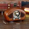 HIONJIN Portable Vintage Wooden Receiver Retro Radio Classic MP3 Music Player Box Speaker(E) view 3