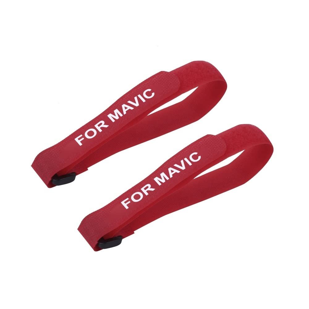for D Mavic 2pcs Propeller Fix Holder Velcro Fixing Strap for D Mavic Air 2s/Mavic MI NI 2 /Mavic 2/Mavic Pro/Fimi X8SE(2 PCS Red)