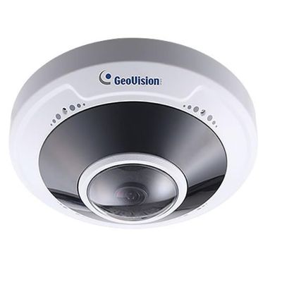 GeoVision GV-FER5702 5MP Outdoor WDR Pro IR Fisheye Rugged IP Camera, 1.4mm Lens, White