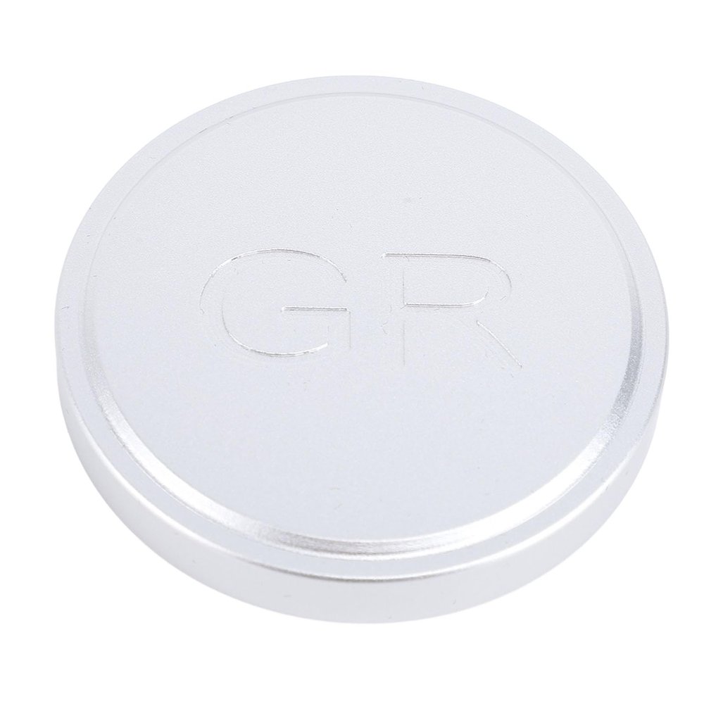 55mm Aluminum Alloy Camera Lens Cap with Cotton Inner Cushion for GR2 GR3 GR3X, Digital Camera, Lens Cover, Protector (Silver)