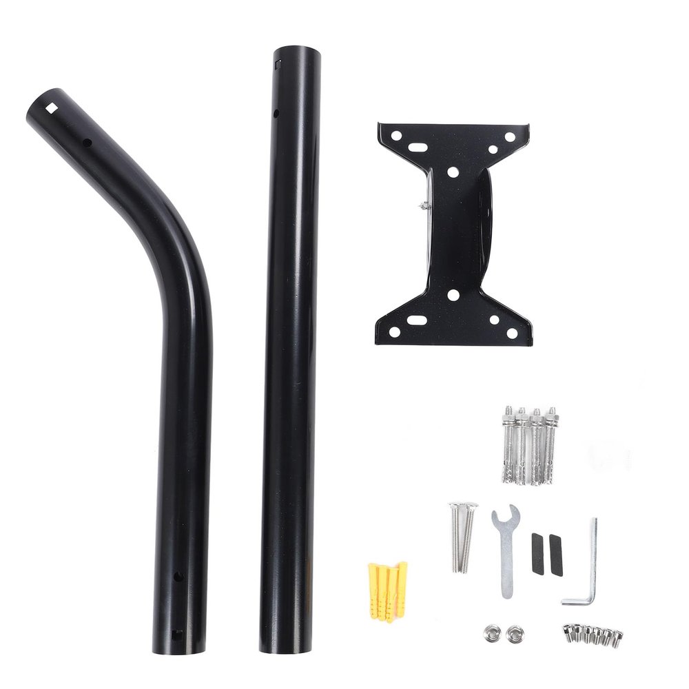 Satellite Mount Pole for Gen 3 System, 18 Inch Adjustable Angle Metal Heavy Duty Adapter with Expansion Screws, Lag Screws for Concrete Wall and Wooden Wall