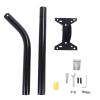 Satellite Mount Pole for Gen 3 System, 18 Inch Adjustable Angle Metal Heavy Duty Adapter with Expansion Screws, Lag Screws for Concrete Wall and Wooden Wall view 1