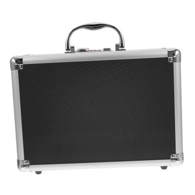 ANDRESLAD Hard Briefcases for Men Aluminum Suitcase Foam Case Telescope Case Storage Box Small Organization Key Lock