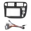 HJLXCSLUJ Car Replacement 9 Inch 2Din Car Radio Frame Kit Compatible with Civic (EK3/EK9) 1996 1997 1998 1999 Auto Stereo Fascia Mounting Bezel Faceplate Holder Car Interior(Fascia and Cable) view 1